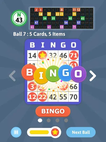 Bingo Mania - Light Bingo Game (Бинго Мания) [МОД: Меню, Бесконечные монеты и Открытые уровни] Screenshot 5
