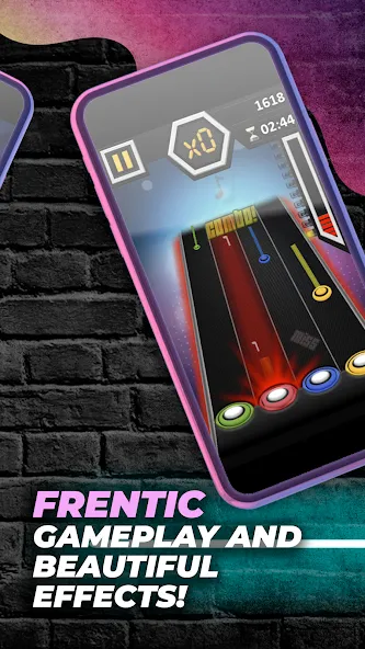 Guitar Hero Game: EDM Music (ЭДМ) [МОД: Бесконечные деньги, Монеты и Мега MOD] Screenshot 3