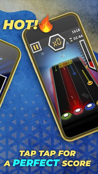 Guitar Hero Mobile: Music Game (Гитар Хиро Мобайл) [МОД: Деньги, Монеты и Меню MOD] Screenshot 3