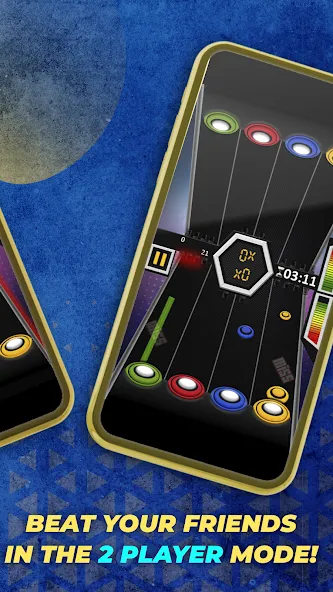 Guitar Hero Mobile: Music Game (Гитар Хиро Мобайл) [МОД: Деньги, Монеты и Меню MOD] Screenshot 4