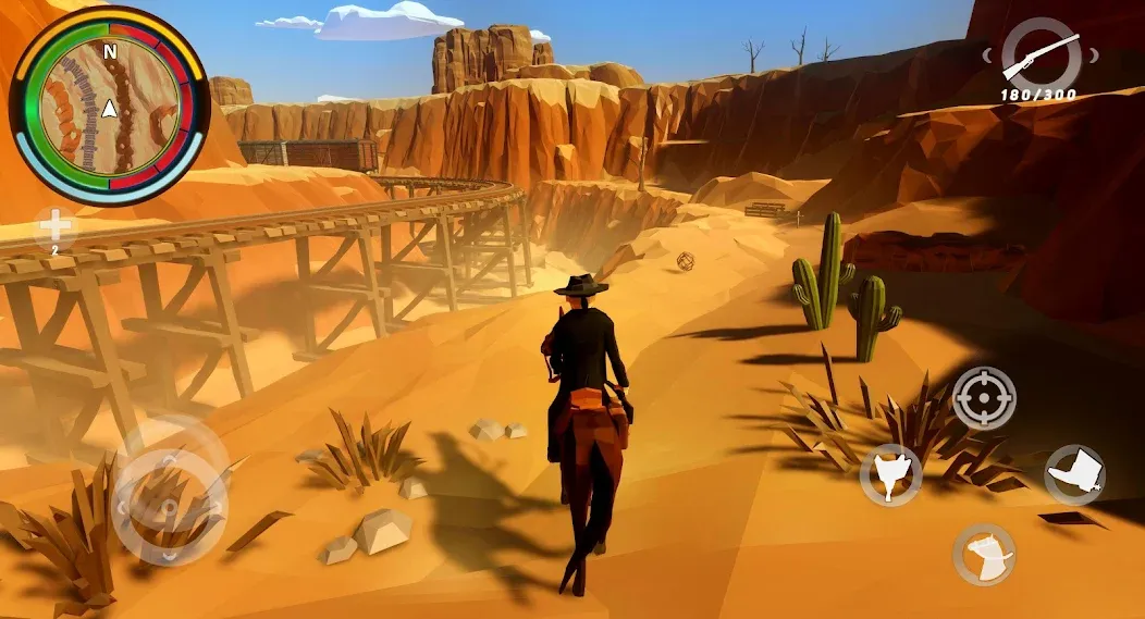 West Cowboy Western Polygon [МОД: Бесконечные деньги, Монеты и Мега MOD] Screenshot 1