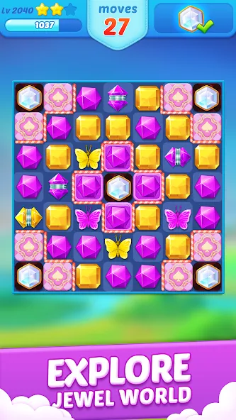 Jewel Crush™ - Match 3 Legend [МОД: Много монет, Открытые уровни и Мега MOD] Screenshot 4