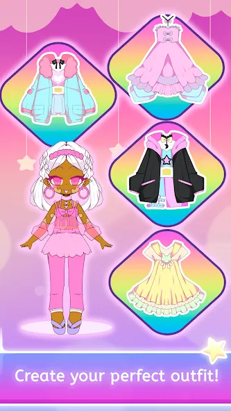 Mimistar dress up chibi doll (Министар) [МОД: Меню, Бесконечные монеты и Открытые уровни] Screenshot 3