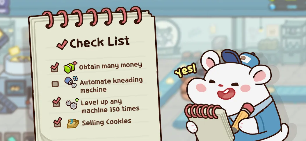 Hamster Cookie Factory [МОД: Все открыто, Дополнительные деньги и Меню MOD] Screenshot 3