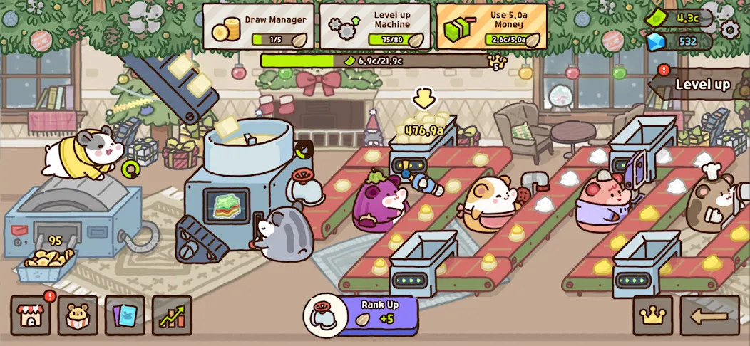 Hamster Cookie Factory [МОД: Все открыто, Дополнительные деньги и Меню MOD] Screenshot 5