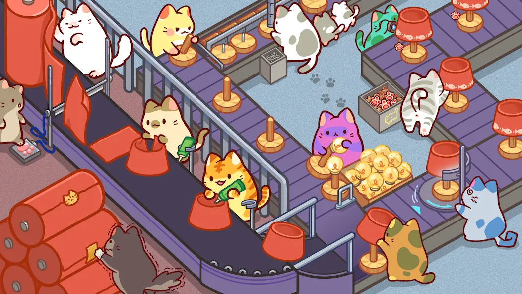 Kitty Cat Tycoon (Китти Кэт Тайкун) [МОД: Много монет, Открытые уровни и Мега MOD] Screenshot 2