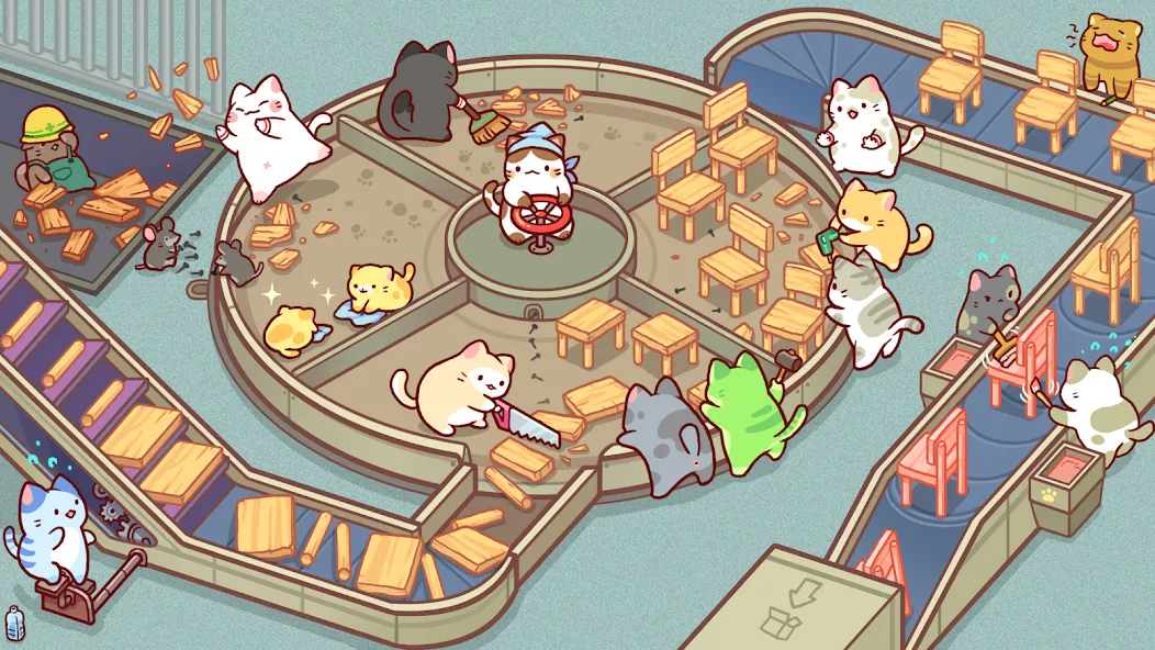Kitty Cat Tycoon (Китти Кэт Тайкун) [МОД: Много монет, Открытые уровни и Мега MOD] Screenshot 3