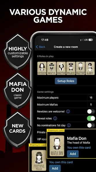 Mafia Online With Video Chat [МОД: Много денег, Монет и Все открыто] Screenshot 4