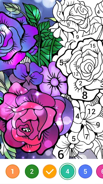 Magic Paint: Color by number (Магик Пейнт) [МОД: Деньги, Монеты и Меню MOD] Screenshot 2