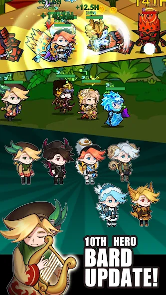Infinity Heroes : Idle RPG (Инфинити Герои) [МОД: Много денег, Монет и Все открыто] Screenshot 2
