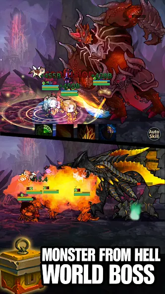 Infinity Heroes : Idle RPG (Инфинити Герои) [МОД: Много денег, Монет и Все открыто] Screenshot 3