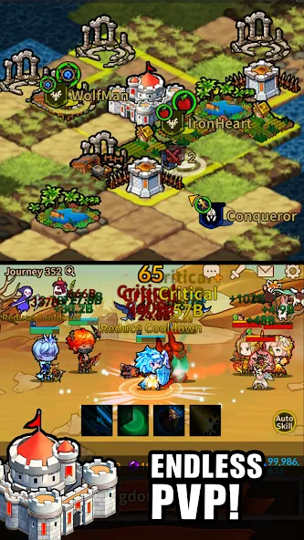 Infinity Heroes : Idle RPG (Инфинити Герои) [МОД: Много денег, Монет и Все открыто] Screenshot 4