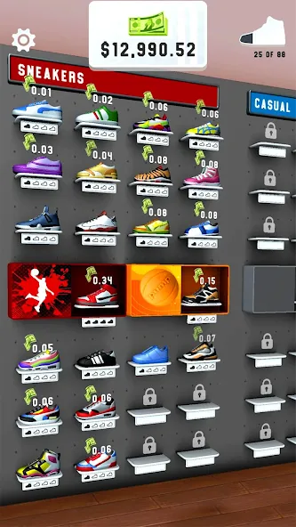Sneaker Art! - Coloring Games [МОД: Меню, Бесконечные монеты и Открытые уровни] Screenshot 4