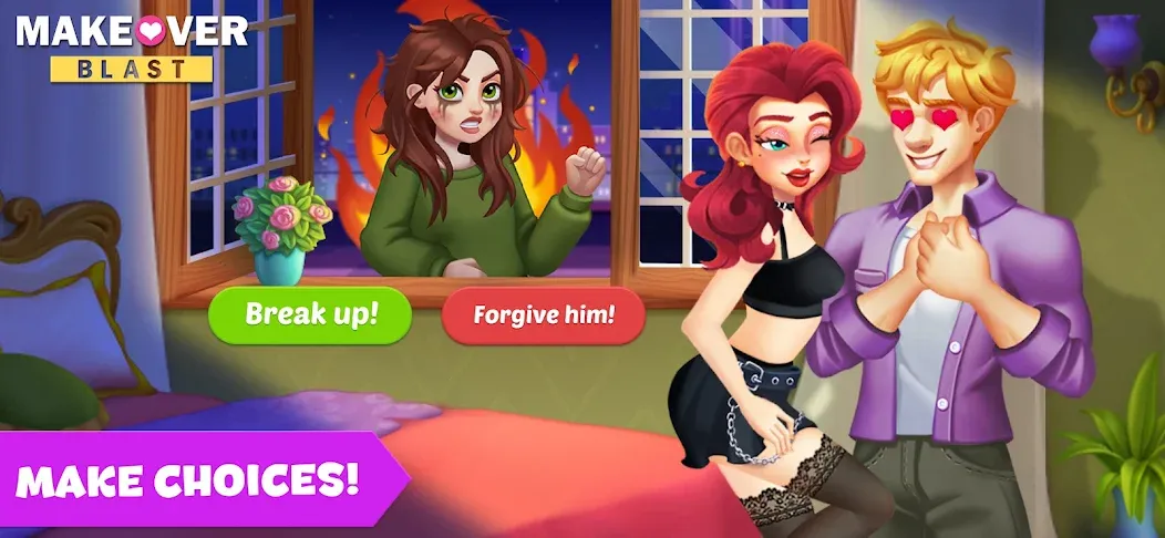 Makeover Blast: Dressup Salon (Мейковер Бласт) [МОД: Меню, Бесконечные монеты и Открытые уровни] Screenshot 1
