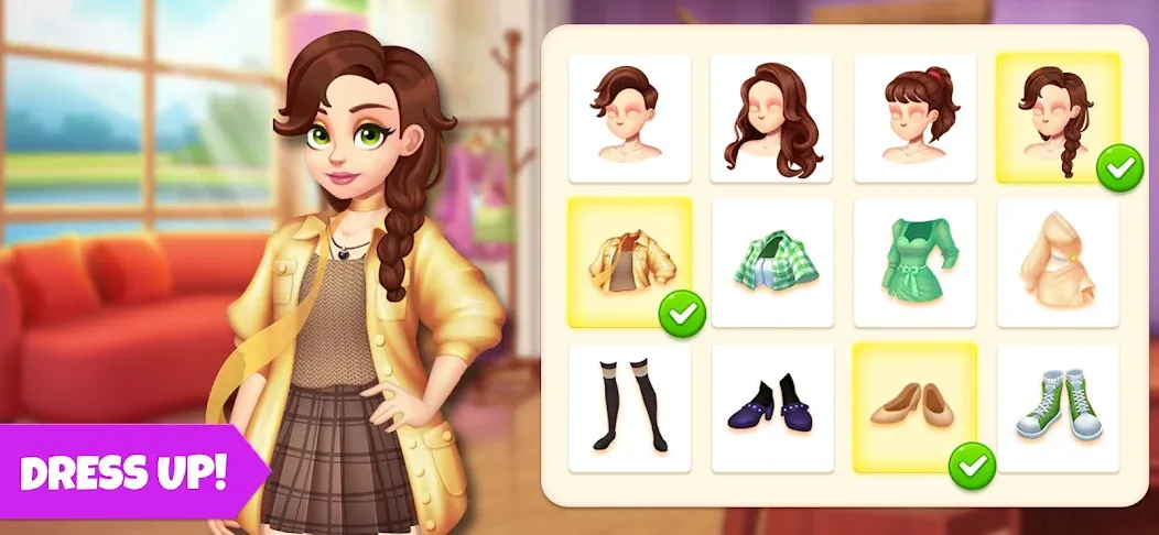 Makeover Blast: Dressup Salon (Мейковер Бласт) [МОД: Меню, Бесконечные монеты и Открытые уровни] Screenshot 3