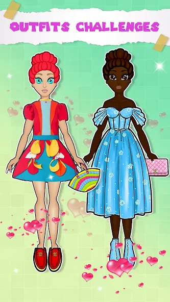 Paper Doll Dress up Games [МОД: Много денег, Монет и Все открыто] Screenshot 3