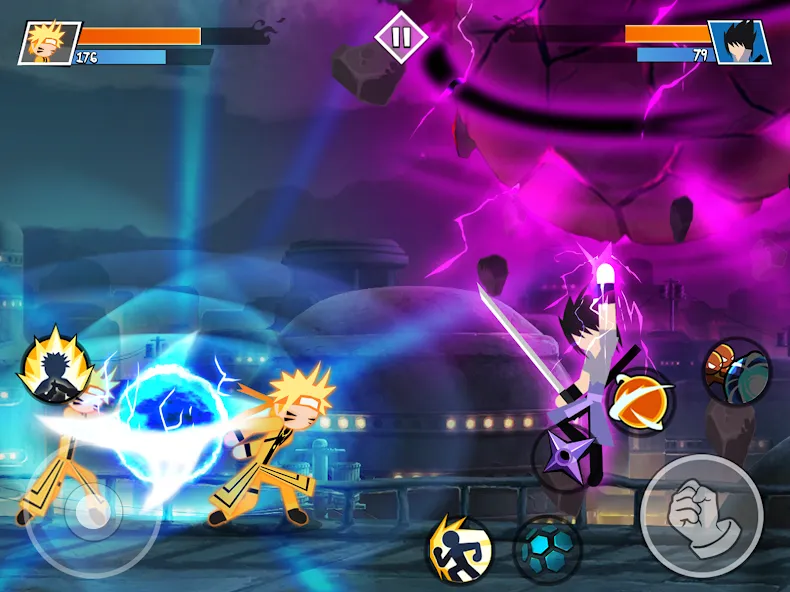 Stick Ninja Fight (Стикман Ниндзя Файт) [МОД: Бесконечные деньги, Монеты и Мега MOD] Screenshot 5