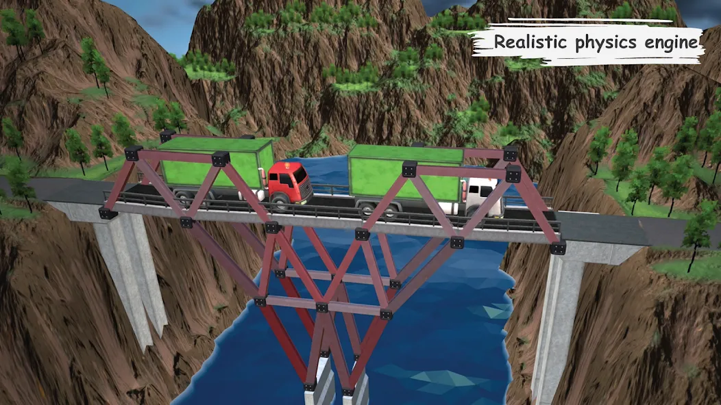Bridgezz: Bridge Construction (Бриджзз) [МОД: Деньги, Монеты и Меню MOD] Screenshot 4