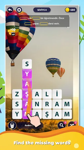 Word Surf: Inspire (Ворд Серф) [МОД: Бесконечные деньги, Монеты и Мега MOD] Screenshot 1