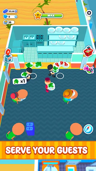 My Perfect Hotel (Мой идеальный отель) [МОД: Меню, Бесконечные монеты и Открытые уровни] Screenshot 2