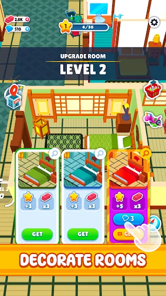 My Perfect Hotel (Мой идеальный отель) [МОД: Меню, Бесконечные монеты и Открытые уровни] Screenshot 3