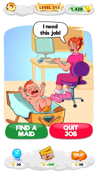 Help Me: Tricky Brain Puzzles (Хелп Ми) [МОД: Много денег, Монет и Все открыто] Screenshot 3