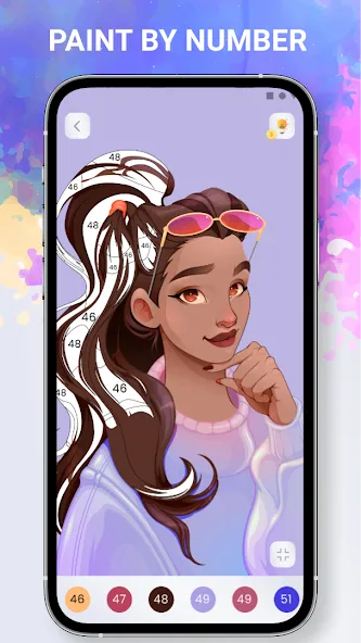 Paint by numbers - Color book [МОД: Деньги, Монеты и Меню MOD] Screenshot 2
