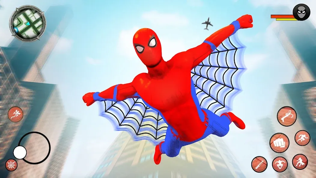 Flying Superhero Robot Games (Флайинг Супергерой Робот Игры) [МОД: Много монет, Открытые уровни и Мега MOD] Screenshot 1