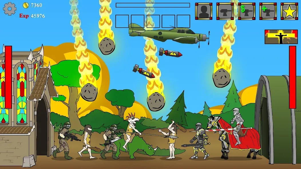 Age of War (Эйдж оф Вор) [МОД: Много денег, Монет и Все открыто] Screenshot 1