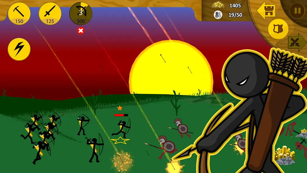 Stick War: Legacy (Стик Вар) [МОД: Меню, Бесконечные монеты и Открытые уровни] Screenshot 3