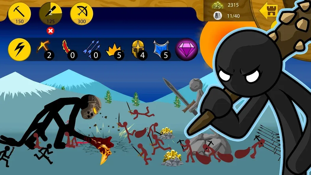Stick War: Legacy (Стик Вар) [МОД: Меню, Бесконечные монеты и Открытые уровни] Screenshot 5