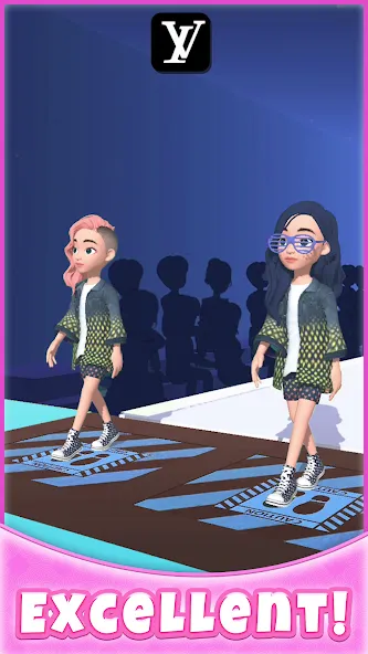 Catwalk Battle - Dress up! (Кэтволк Баттл) [МОД: Бесконечные деньги, Монеты и Мега MOD] Screenshot 3