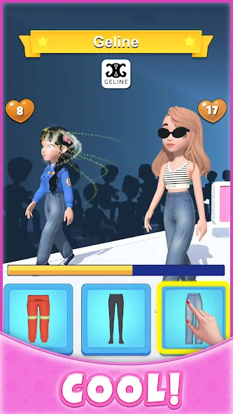 Catwalk Battle - Dress up! (Кэтволк Баттл) [МОД: Бесконечные деньги, Монеты и Мега MOD] Screenshot 5