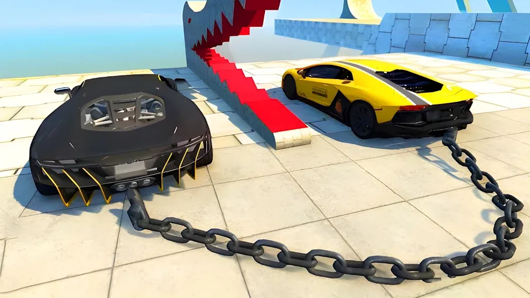 Stunt Car Crash (Стант Кар Краш) [МОД: Деньги, Монеты и Меню MOD] Screenshot 2