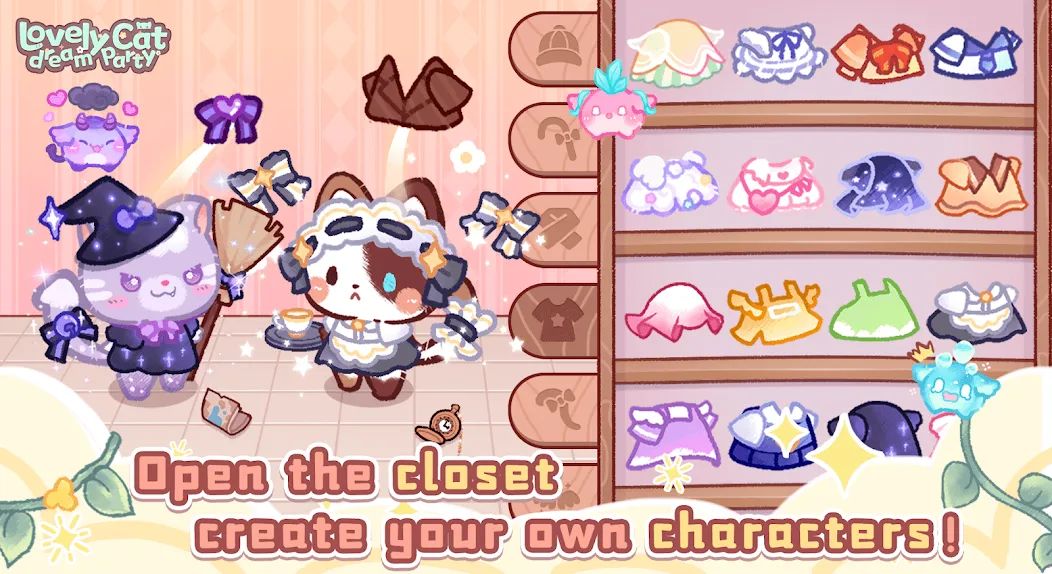 Lovely cat dream party (Лавли кэт дрим пати) [МОД: Много денег, Монет и Все открыто] Screenshot 1