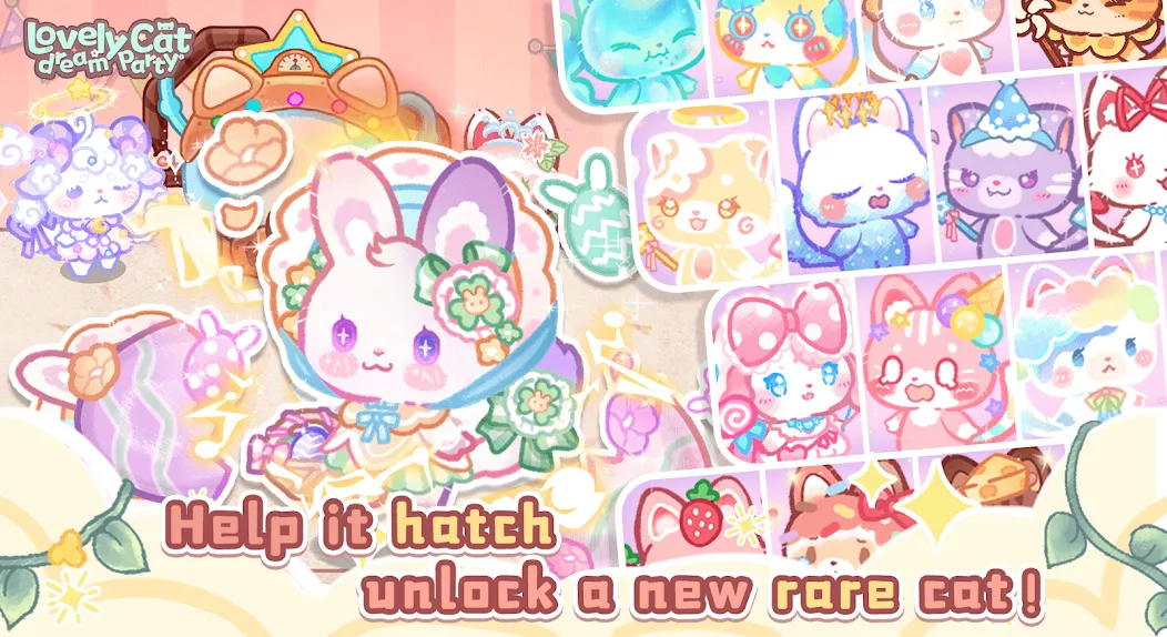 Lovely cat dream party (Лавли кэт дрим пати) [МОД: Много денег, Монет и Все открыто] Screenshot 2