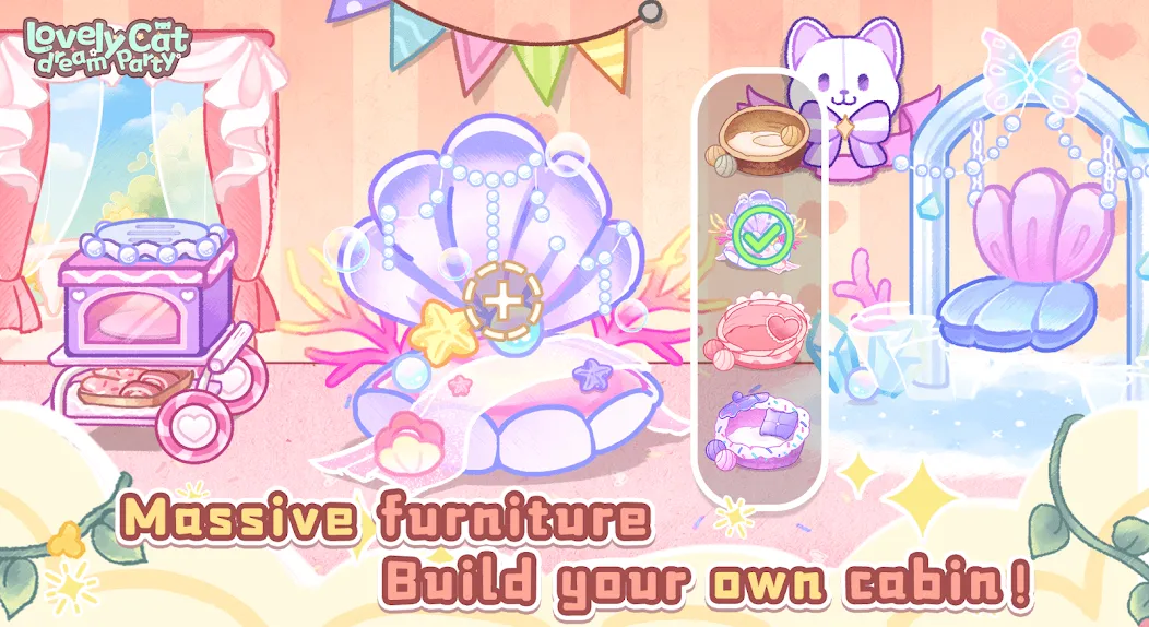 Lovely cat dream party (Лавли кэт дрим пати) [МОД: Много денег, Монет и Все открыто] Screenshot 3