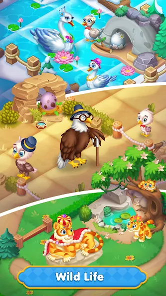 Merge HomeTown: Merge Games [МОД: Много денег, Монет и Все открыто] Screenshot 3