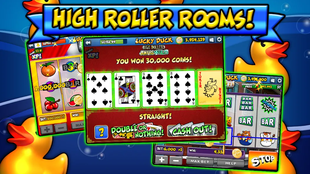 Lucky Duck Slots (Лаки Дак Слотс) [МОД: Много денег, Монет и Все открыто] Screenshot 5