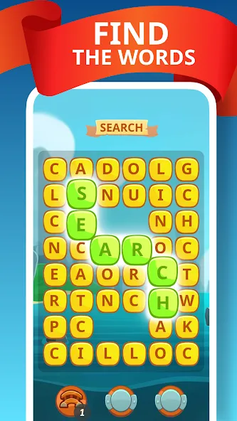 Word Treasure Hunt [МОД: Все открыто, Дополнительные деньги и Меню MOD] Screenshot 1