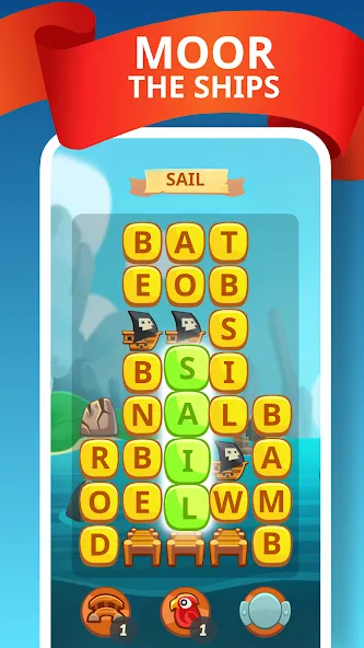 Word Treasure Hunt [МОД: Все открыто, Дополнительные деньги и Меню MOD] Screenshot 3