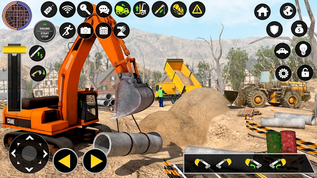 Construction Excavator Game 3D [МОД: Много монет, Открытые уровни и Мега MOD] Screenshot 1