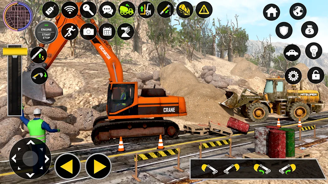 Construction Excavator Game 3D [МОД: Много монет, Открытые уровни и Мега MOD] Screenshot 4