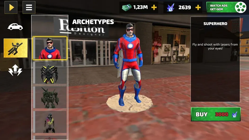 Rope Hero: Vice Town (Роуп Хиро) [МОД: Много денег, Монет и Все открыто] Screenshot 3
