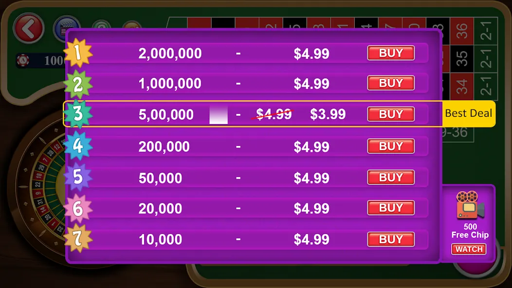 Roulette Casino Royale (Рулетка Казино Рояль) [МОД: Много денег, Монет и Все открыто] Screenshot 5