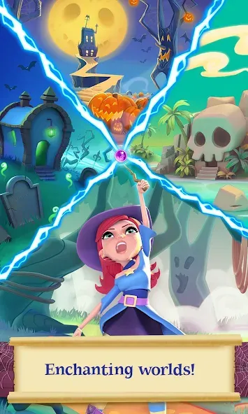 Bubble Witch 2 Saga (Бабл Витч 2 Сага) [МОД: Все открыто, Дополнительные деньги и Меню MOD] Screenshot 3