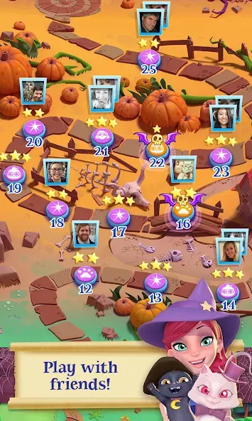 Bubble Witch 2 Saga (Бабл Витч 2 Сага) [МОД: Все открыто, Дополнительные деньги и Меню MOD] Screenshot 4