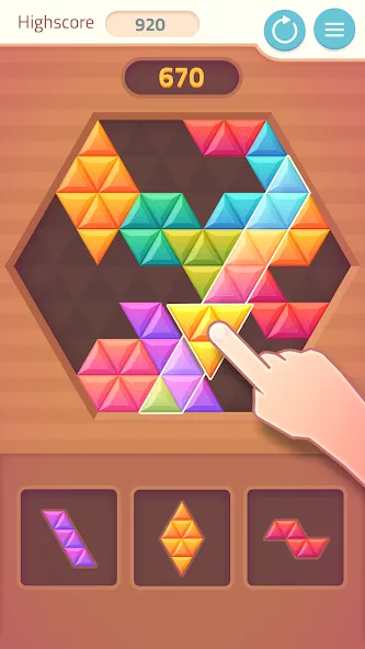 Triangles & Blocks (Полиблок) [МОД: Бесконечные деньги, Монеты и Мега MOD] Screenshot 2