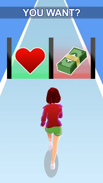 Girl Run 3D - Fun Running Game (девушка бежит) [МОД: Меню, Бесконечные монеты и Открытые уровни] Screenshot 1