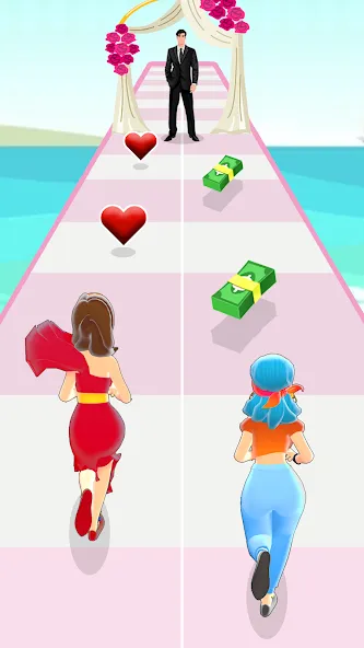 Girl Run 3D - Fun Running Game (девушка бежит) [МОД: Меню, Бесконечные монеты и Открытые уровни] Screenshot 2